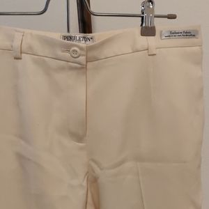 Winter white vintage wool trousers